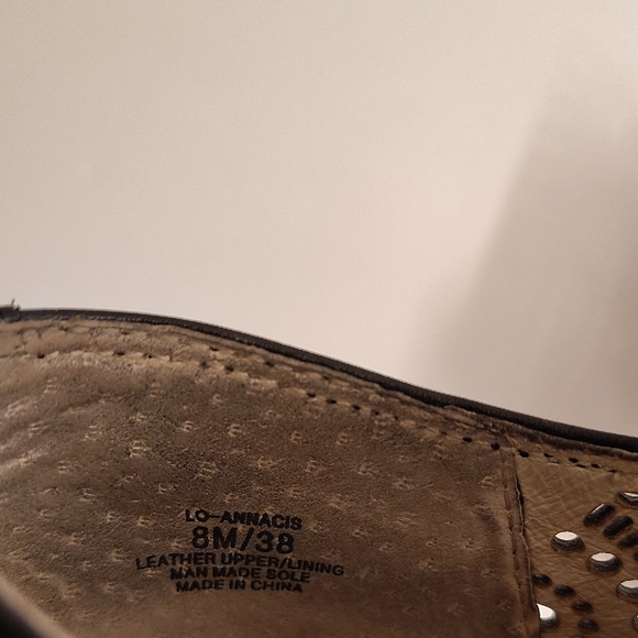 Louise et Cie Black Perforated Leather Cut Outs Oxfords - Picture 10 of 10